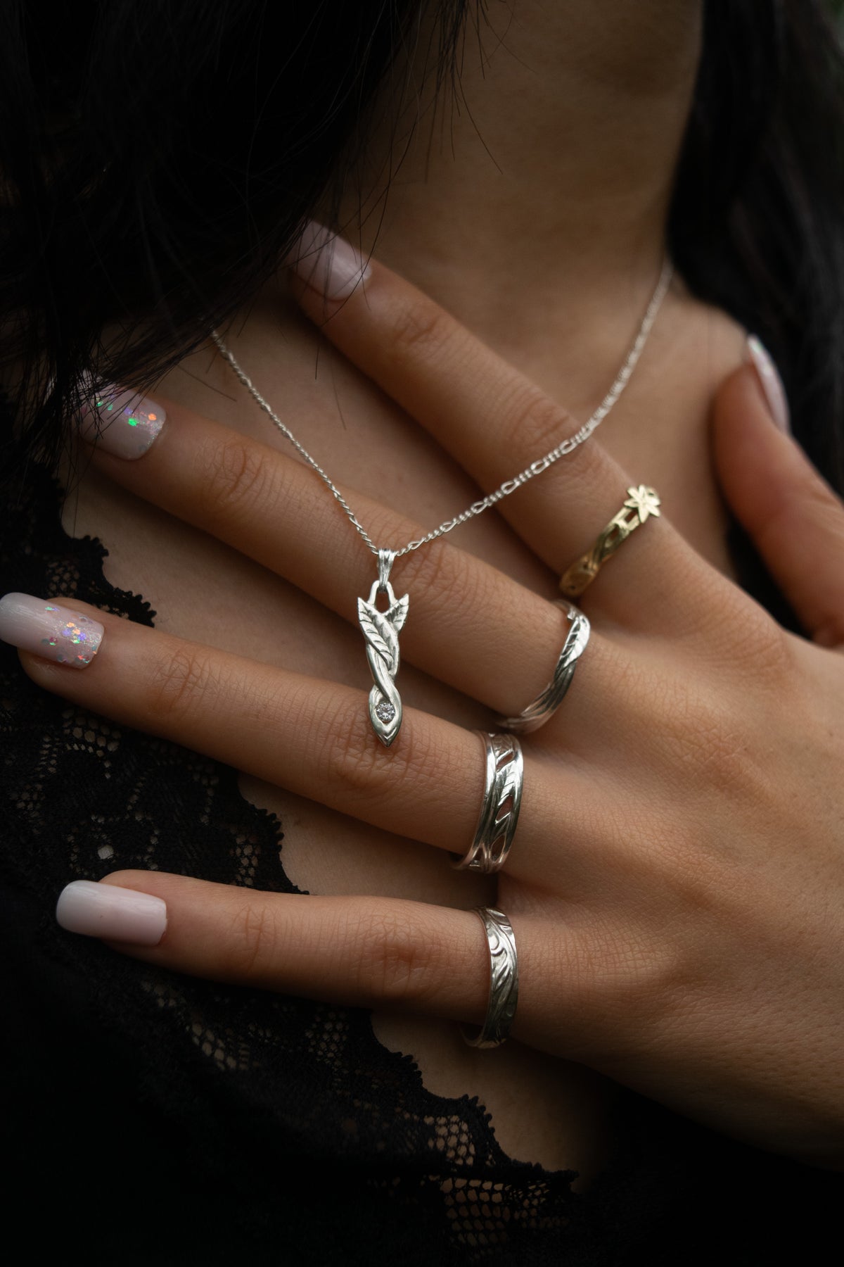 Twin Leaf pendant